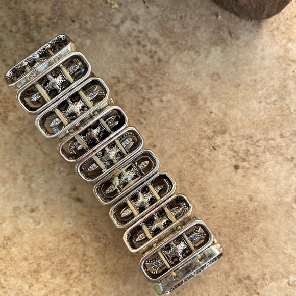 Silver plated stretch bracelet - Picture 4 of 6